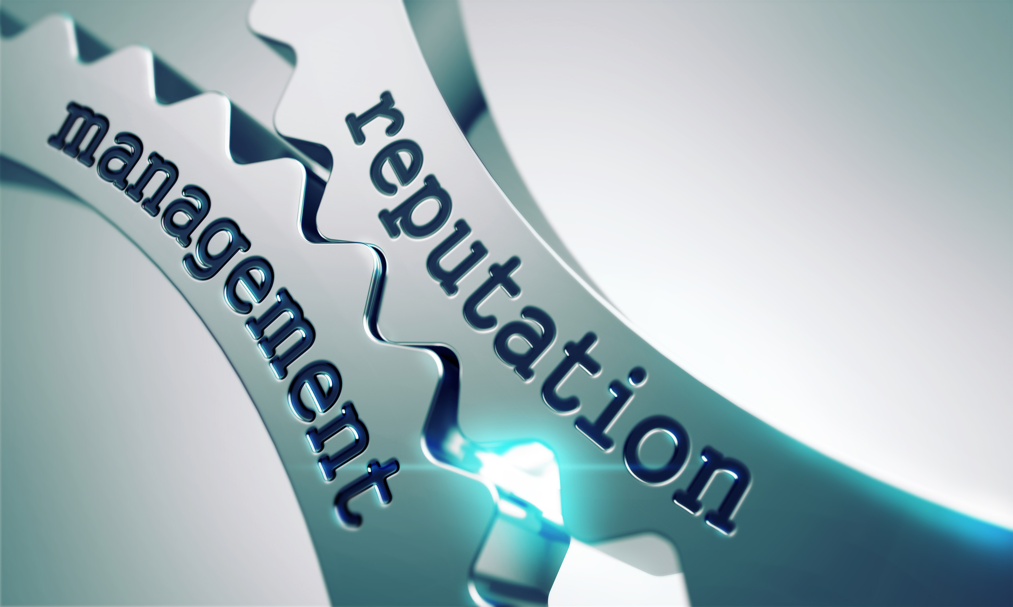Reputation Management Concept on the Cogwheels.